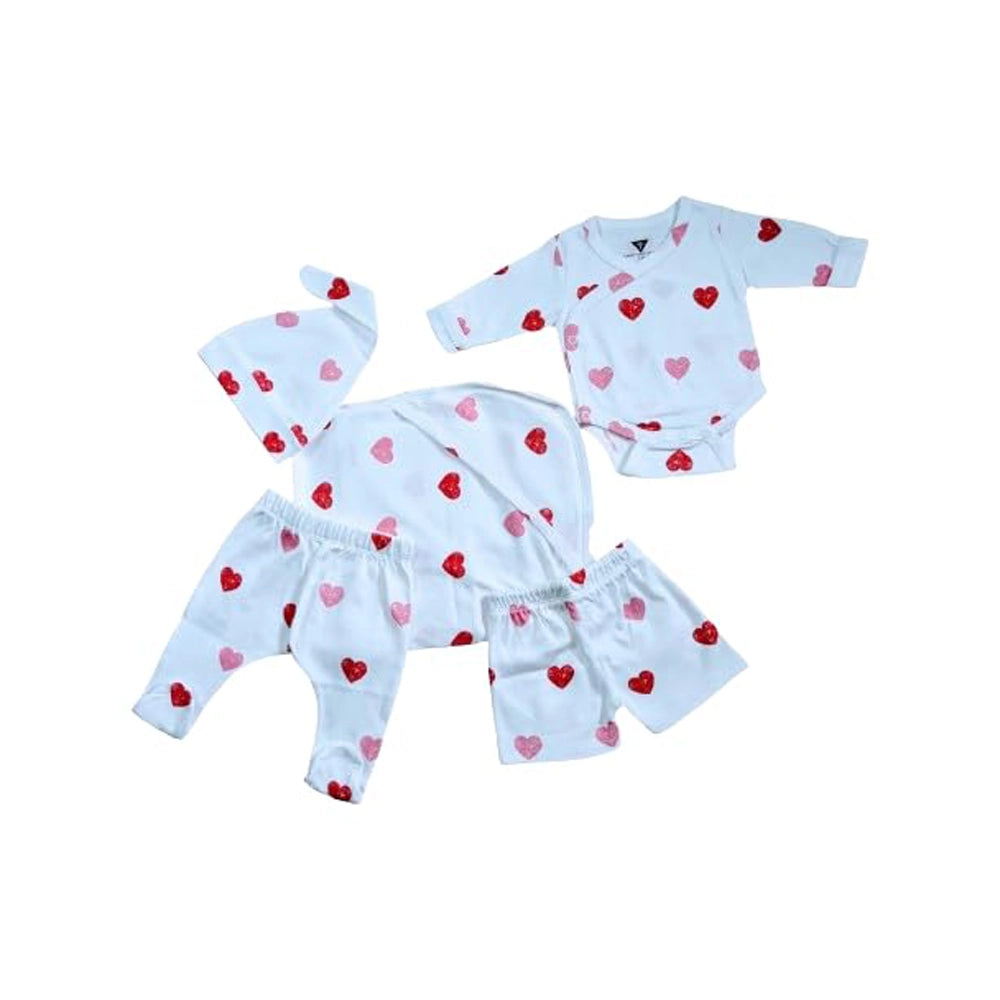 Organic Cotton Heart print Newborn-1